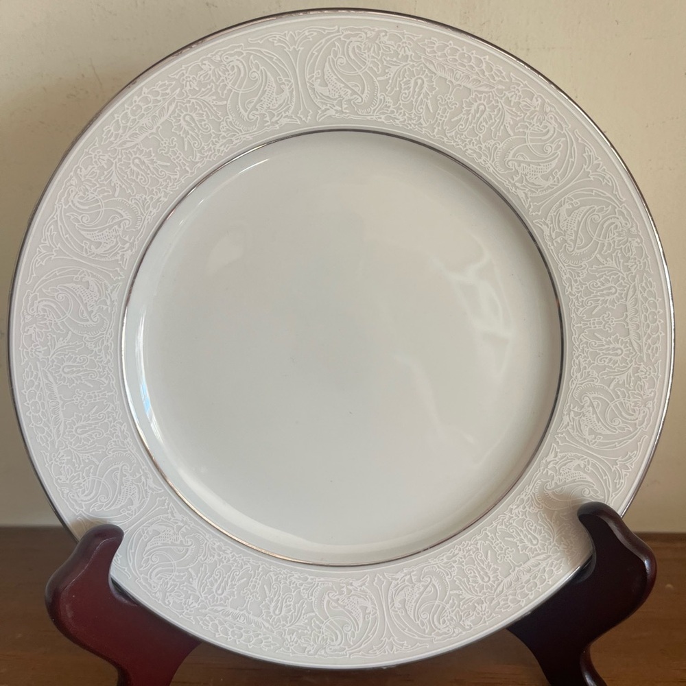 Bavaria Towne Set of Four Salad Plates Bridal Lace Design